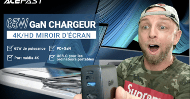 un chargeur usb et usb c 65w avec une sortie hdmi, le chargeur acefast hub