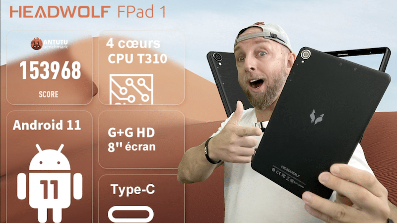 une petite tablette 8 4g avec un gros coupon recduction, la headwolf fpad 1