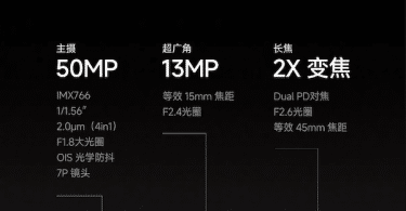 xiaomi mix fold 2 cameras