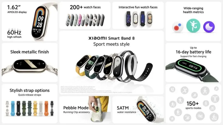 xiaomi smart band 8 details