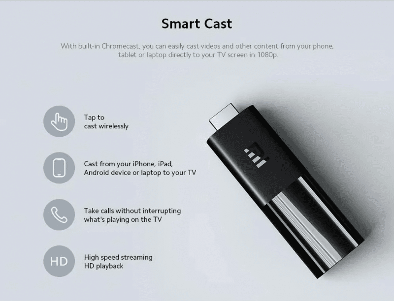 Xiaomi Mi Tv Stick Cast