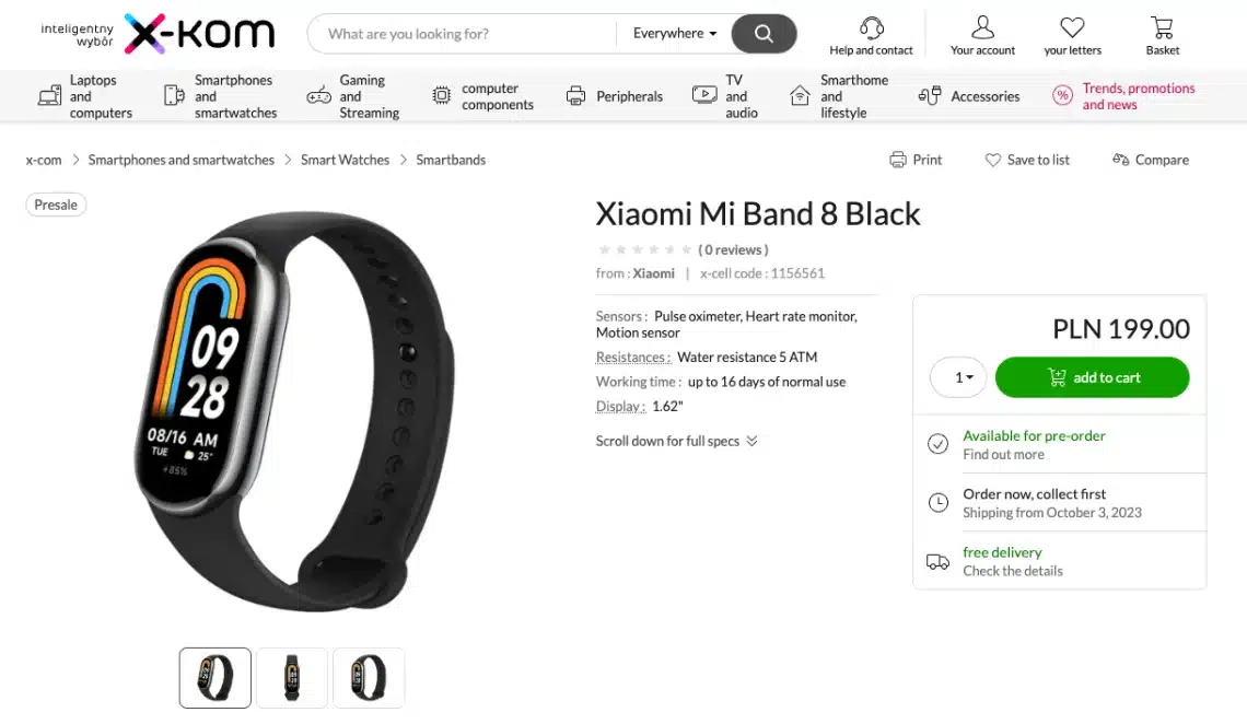 xiaomi smart band 8 global