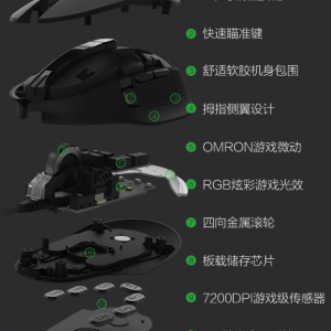Xiaomi souris gaming Xiaomi Miiiw 700g Rvb