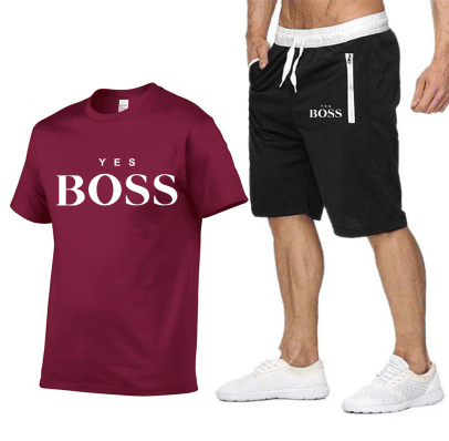 yes boss t shirt + short prune