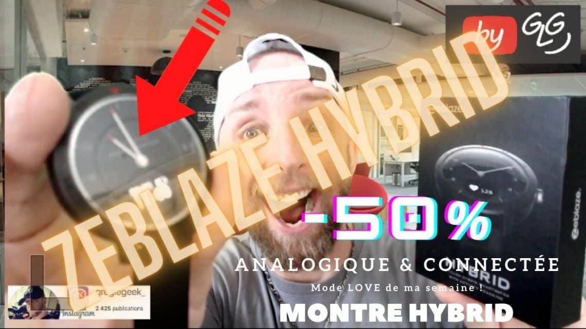 Zeblaze Hybrid Smartwatch Analogique Connectée En Mode Love À Prix Cassé