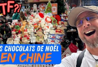 à la recherche de mon calendrier de l’avent et des chocolats de noël dans un supermarché chinois !