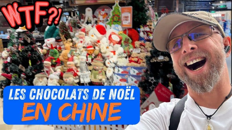 à la recherche de mon calendrier de l’avent et des chocolats de noël dans un supermarché chinois !