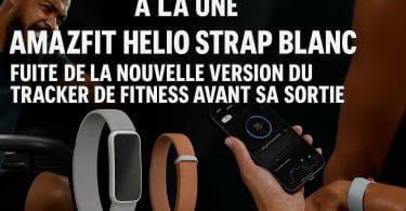amazfit helio strap blanc