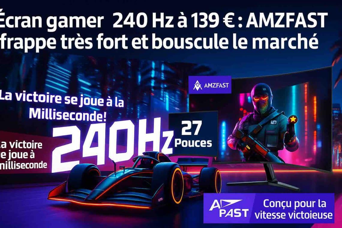 amzfast amzg27c1pro l’écran gamer incurvé 240 hz à 139 € qui change la donne