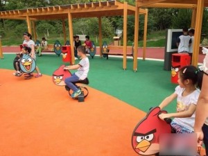parc d'attraction angry birds dans le zhejiang en chine