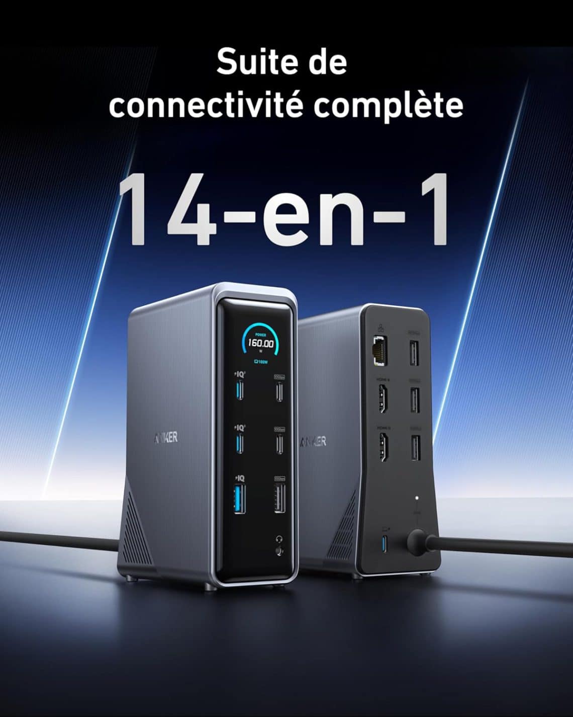 anker prime docking station 160w