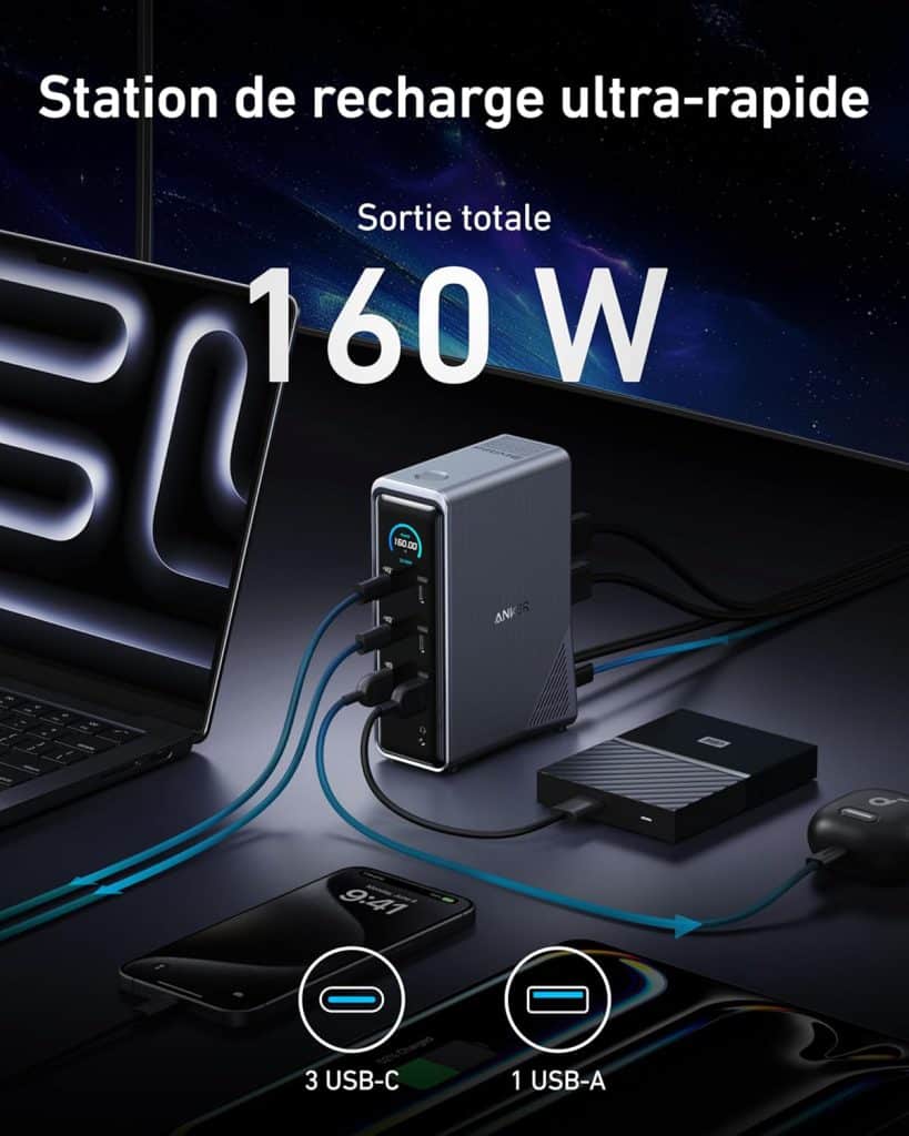anker prime docking station 160w usb c