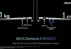 asus zenbook s 13 oled size