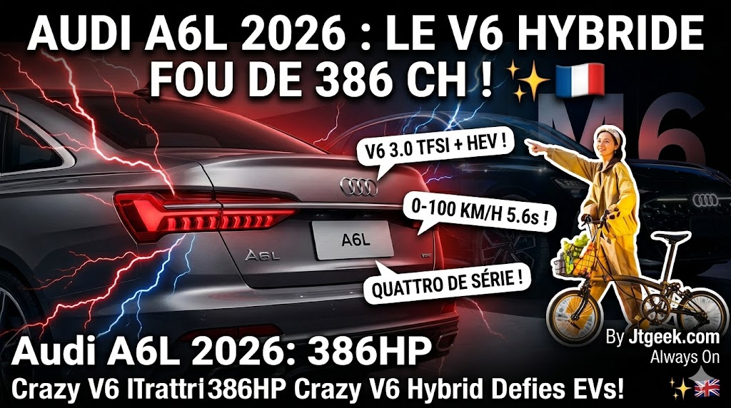 audi a6l 2026 le retour en force du v6 hybride pour défier les berlines électriques