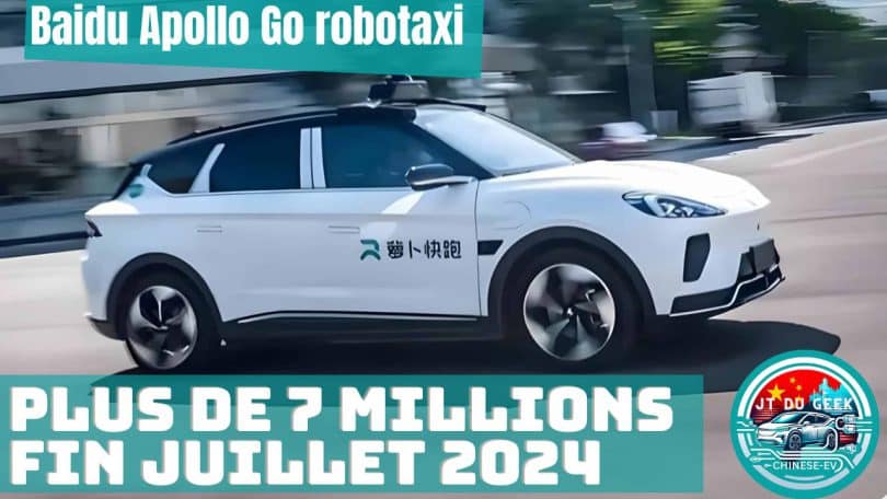 baidu apollo go robotaxi, plus de 7 millions de courses en robotaxi réalisées fin juillet 2024