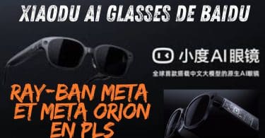 baidu dévoile les lunettes ai xiaodu , le concurrent chinois des ray ban meta et meta orion