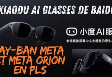 baidu dévoile les lunettes ai xiaodu , le concurrent chinois des ray ban meta et meta orion