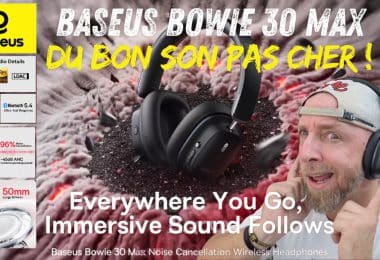 baseus bowie 30max ,casque hi res à 50mm, anc et bass boost 200%, le meilleur rapport qualité prix !