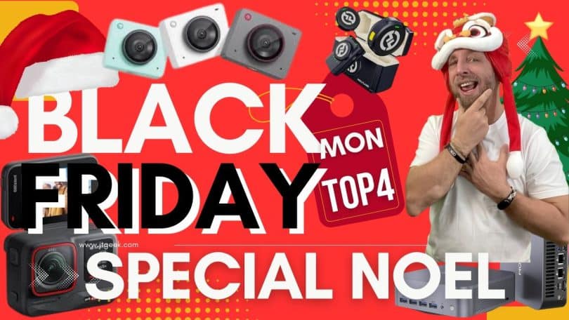 black friday 2024, mes 4 offres pour révolutionner vos cadeaux de noël !geekom, lark, obsbot et insta360