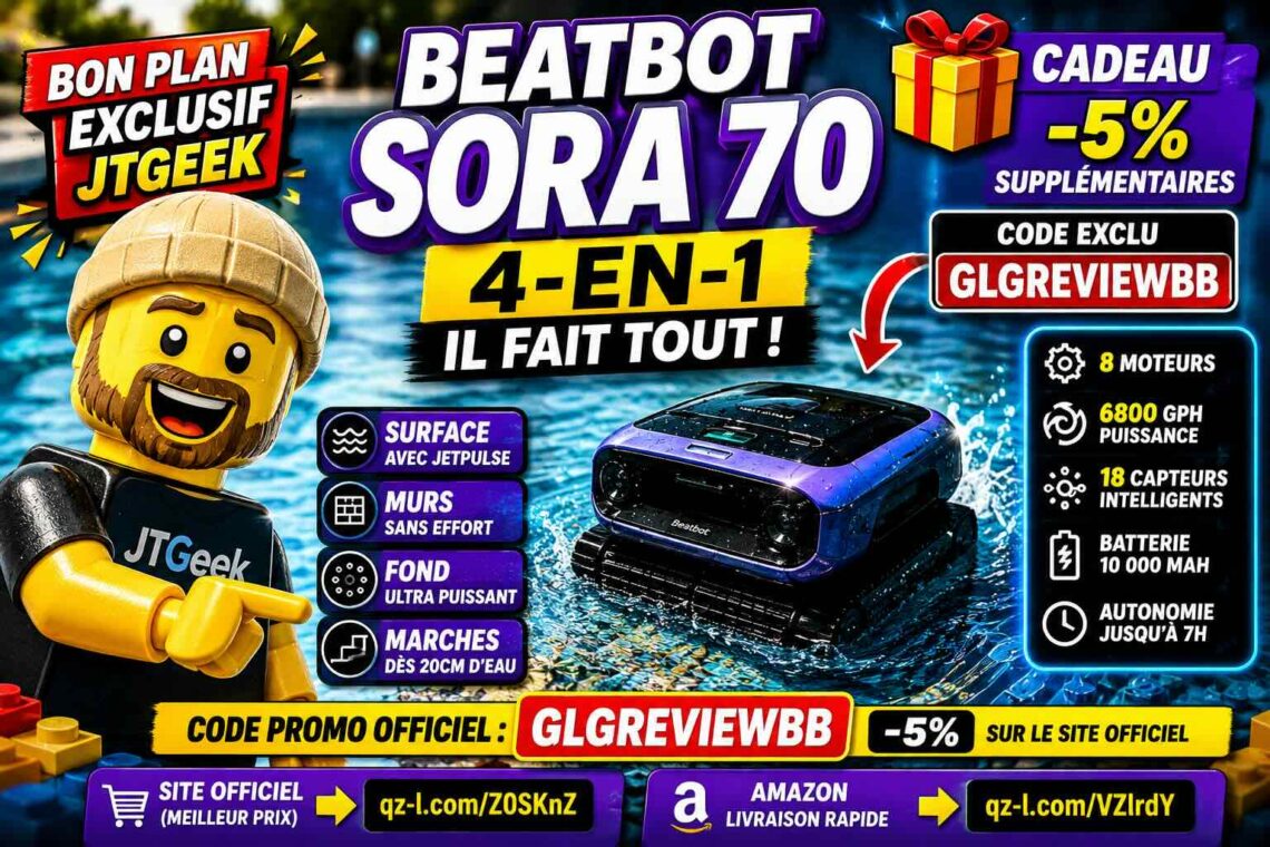 bon plan beatbot sora 70 le robot piscine 4 en 1 avec code promo exclusif jtgeek 5%
