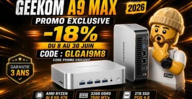 bon plan geekom a9 max 2026 code promo 18% du 8 au 30 juin sur le mini pc gaming premium