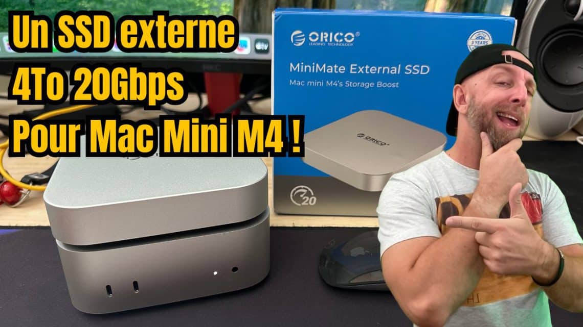 boost ton mac mini m4 avec ce ssd externe 4 to à 20gbps !