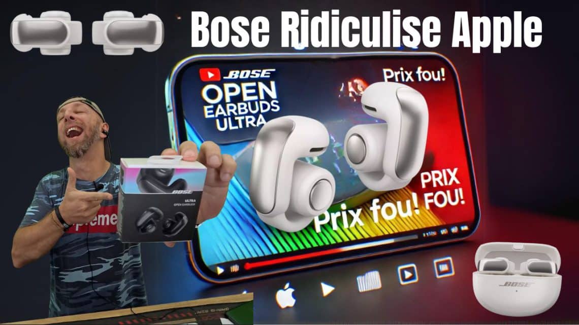 bose ridiculise apple avec ses boses open earbuds ultra à prix fou