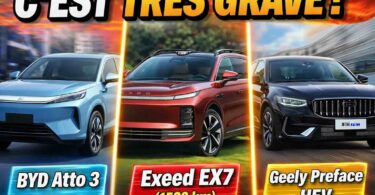 byd atto 3, exeed ex7 (1520 km) et geely preface hev tesla peut il suivre ?