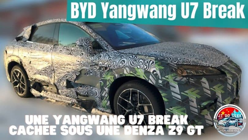 byd cache une yangwang u7 break à l'intérieur d'une mule denza z9 gt