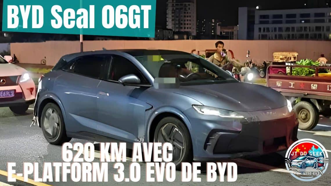 byd seal 06gt , présentation en chine avec 620 km d'autonomie et batterie byd
