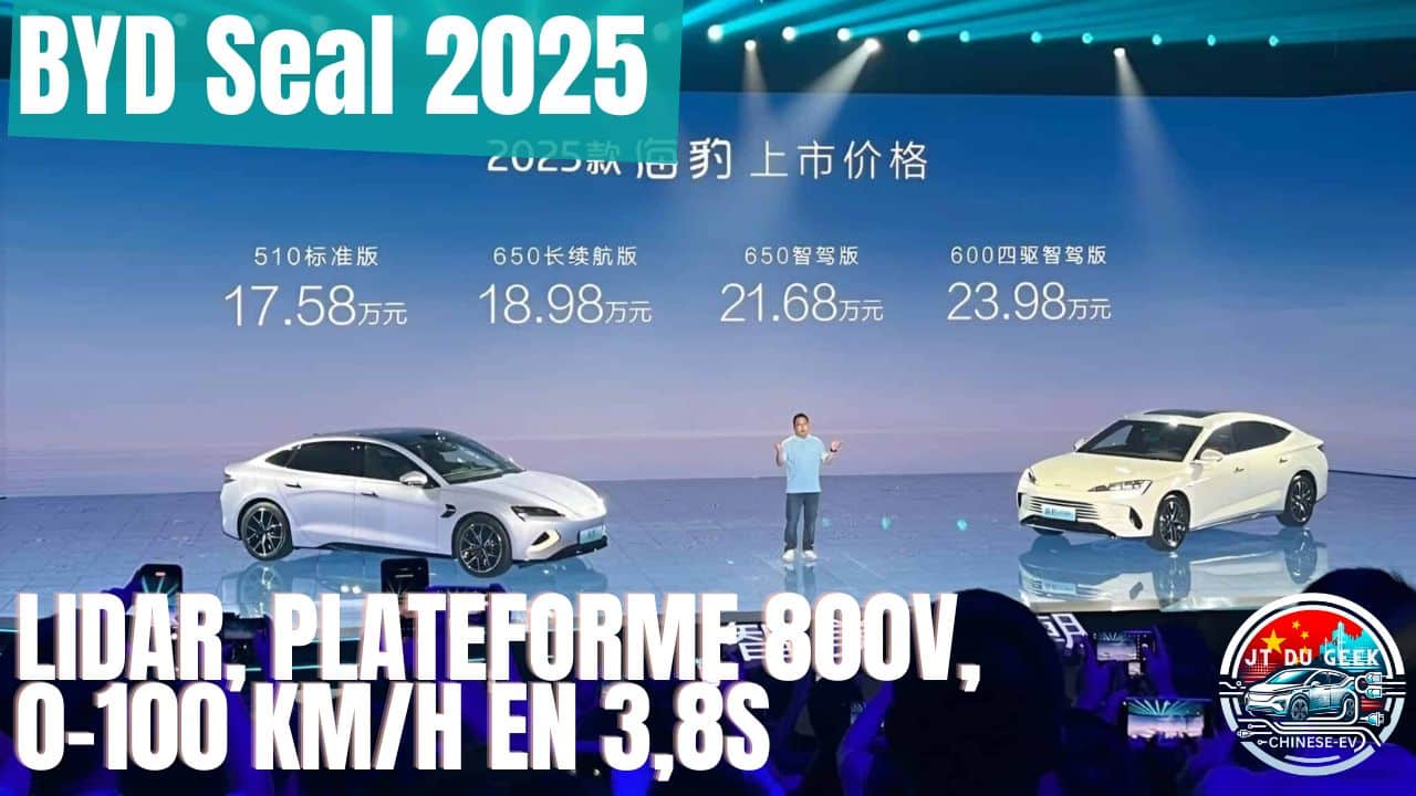 Lancement de la BYD Seal 2025 LiDAR, Plateforme 800V, et 0100 km/h