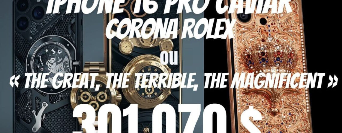 caviar propose l’iphone 16 pro max transformé en joyau royal, à partir de 301 070 $ !