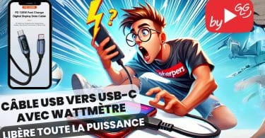 ce câble usb vers usb c avec wattmètre dévoile toute la puissance de tes appareils