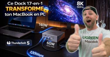 ce dock 17 en 1 thunderbolt 5 ugreen transforme ton macbook en pc de bureau