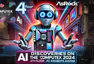 ce que j'ai découvert au 4e étage du computex 2024 asrock, ai et pc robots avatar !