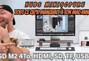 ces hubs minisopuru avec ssd m.2 ajoutent tout ce qu’il manque à ton mac mini m4 ! hdmi, sd, usb a