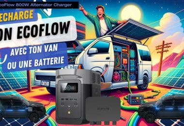 cet alternateur ecoflow 800w recharge ta batterie ecoflow avec ton camping car ou une batterie!