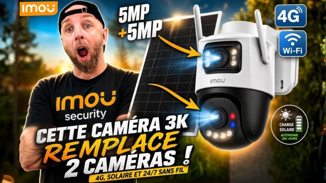 cette caméra 3k remplace 2 caméras ! 4g, solaire et 24:7 sans fil (test complet)