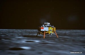 alunissage de la sonde lunaire chinoise chang'e-3