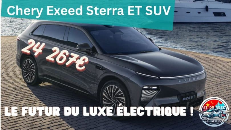 chery exeed sterra et, un suv électrique de luxe à partir de 24 267 euros