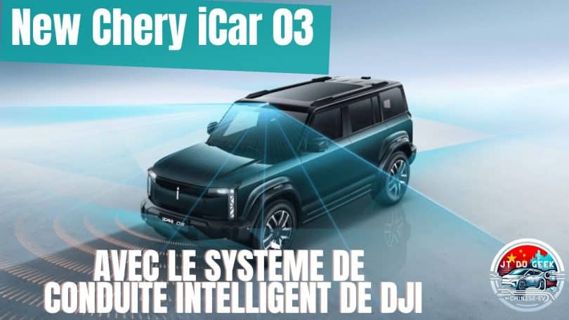 chery icar 03 , un nouveau suv tout terrain lancé en chine avec le système de conduite intelligent de dji