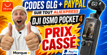 codes glg + paypal sur tout aliexpress dji osmo pocket 4 à prix cassé sur marque+ 2