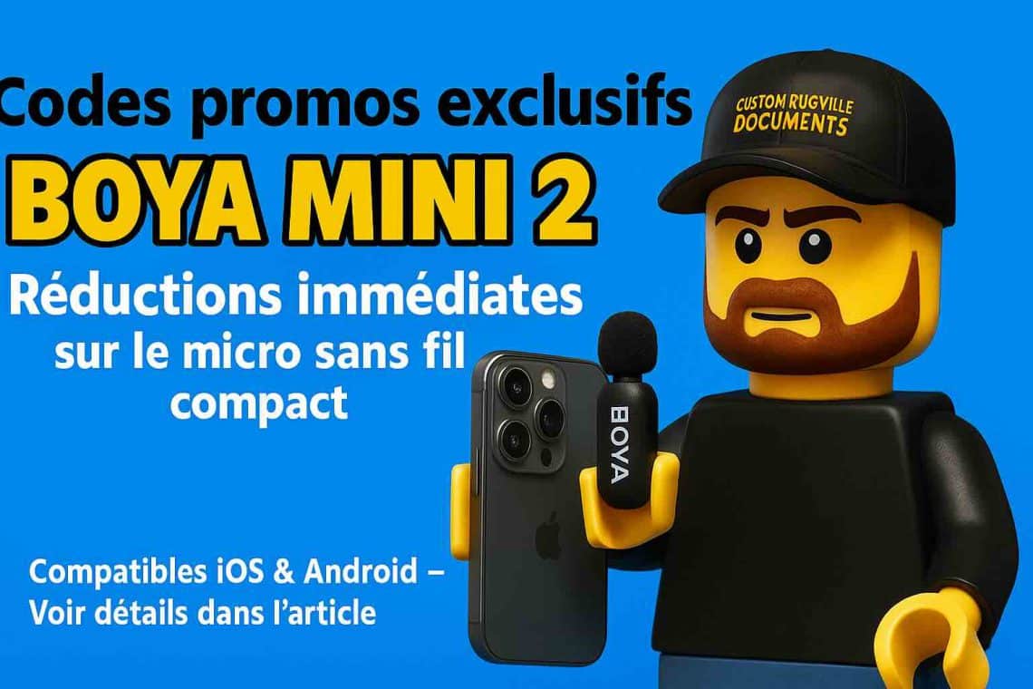 codes promos exclusifs boya mini 2  profitez de réductions sur le micro sans fil compact