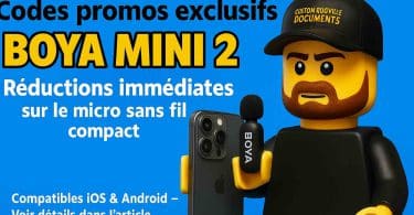 codes promos exclusifs boya mini 2  profitez de réductions sur le micro sans fil compact