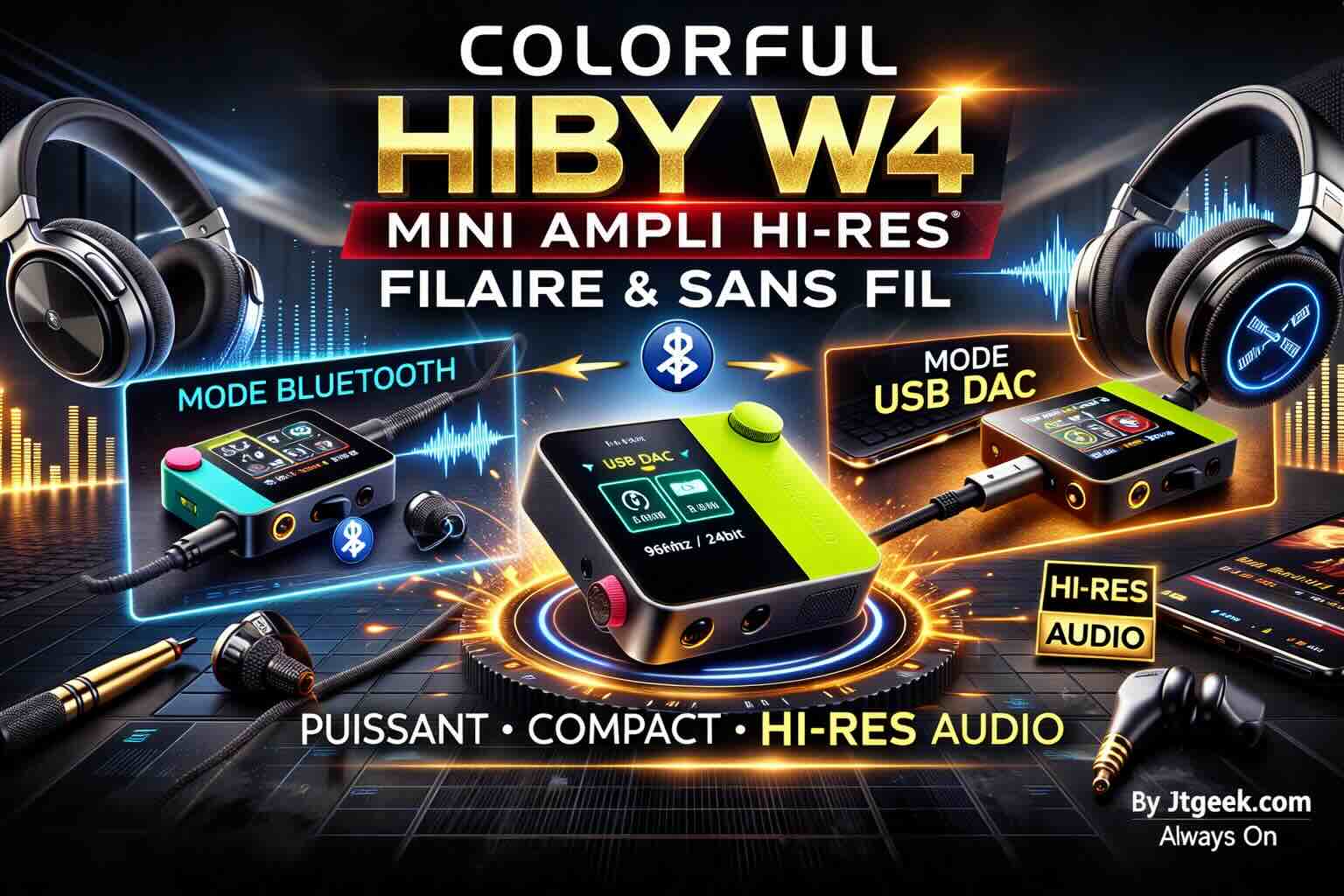colorful hiby w4 jtgeek
