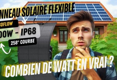 combien de watt peut produire un panneau solaire flexible ecoflow 100w?