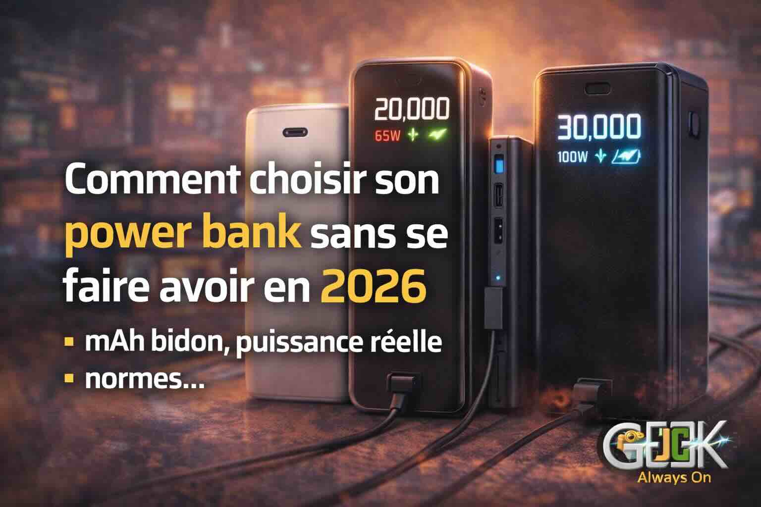 comment choisir son power bank en 2026 sans se faire piéger par le marketing jtgeek