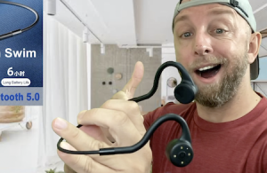 couteurs sans fil bluetooth lenovo x5 à conduction osseuse,étanche ipx8 et 8 go de stockage à moins de 50€