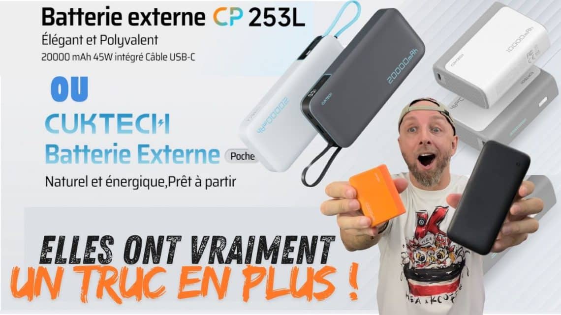cuktech pb100 & pb200 , les batteries externes compactes et ultra puissantes à petit prix.