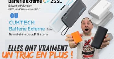 cuktech pb100 & pb200 , les batteries externes compactes et ultra puissantes à petit prix.